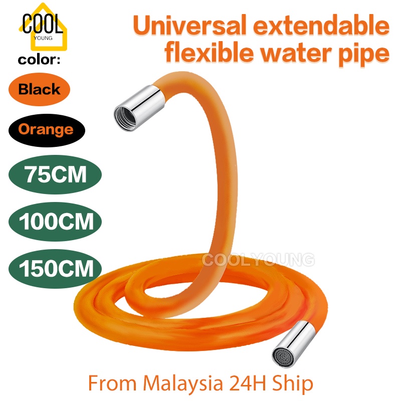 Flexible Hose Silicone Tube Kitchen Faucet Universal Interface 360