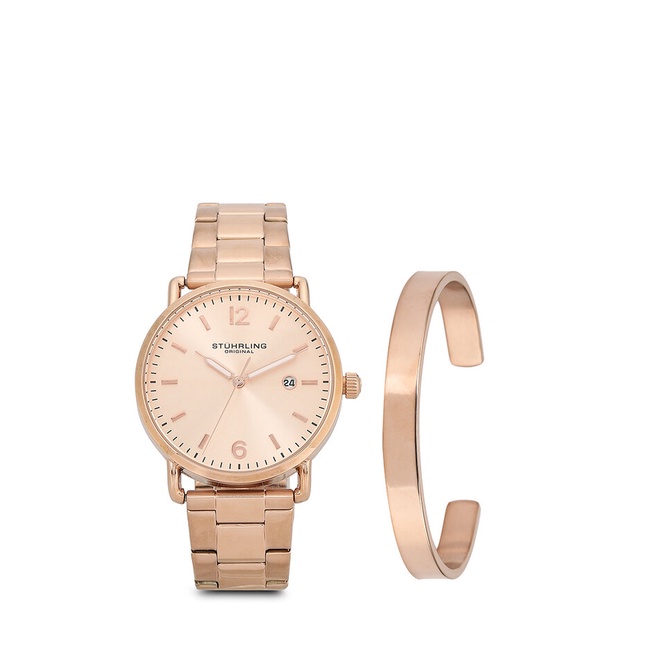 Stuhrling rose gold watch hot sale