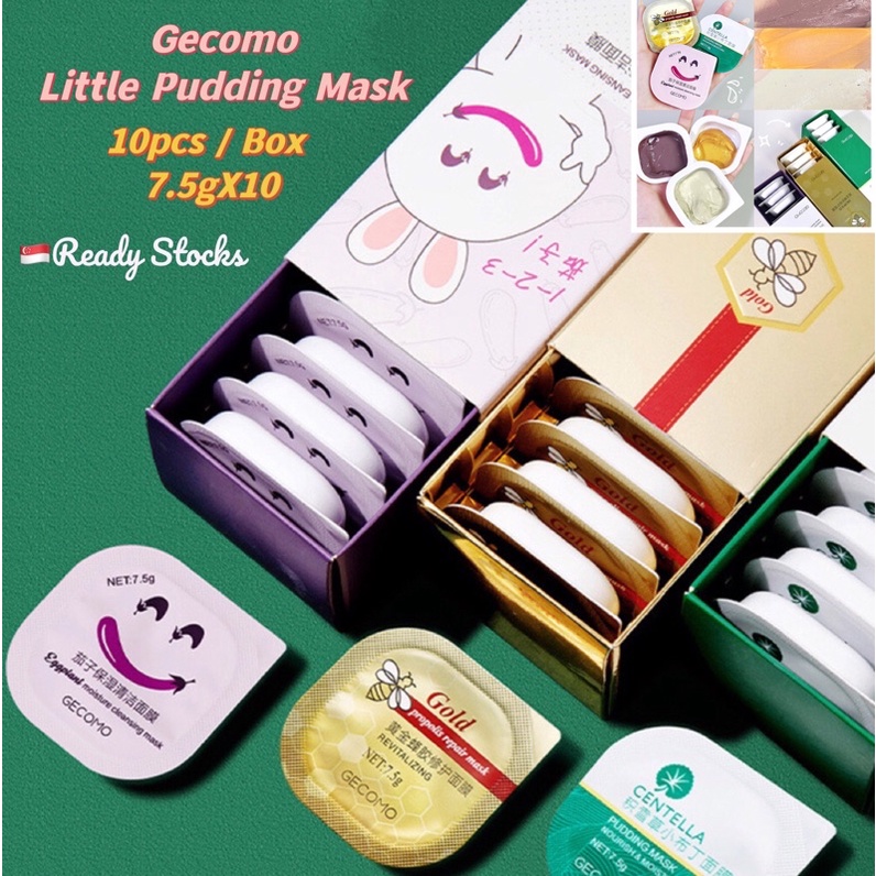[Ready Stocks] GECOMO Pudding Mud Mask Cleansing Propolis Centella ...