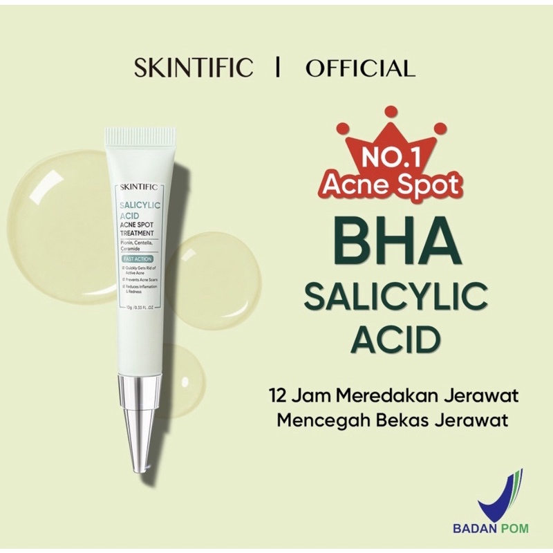 Skintific Salicylic Acid Acne Spot Treatment 10gram Pioneer CENTELLA ...