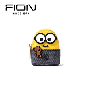 FION Minions Denim with Leather Backpack - Earphone