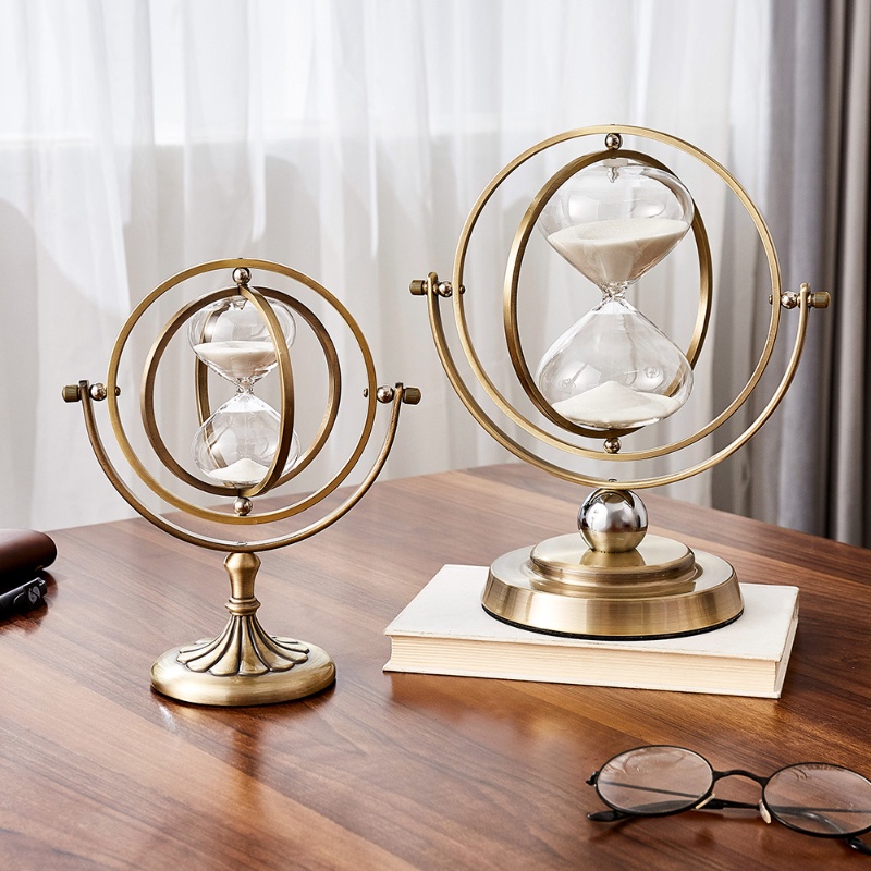 [Toronto2] In Stock Nordic Creative Retro Metal Hourglass Timer TV Cabinet Porch Decoration Hourglass Timer Office Home Decoration Ornaments