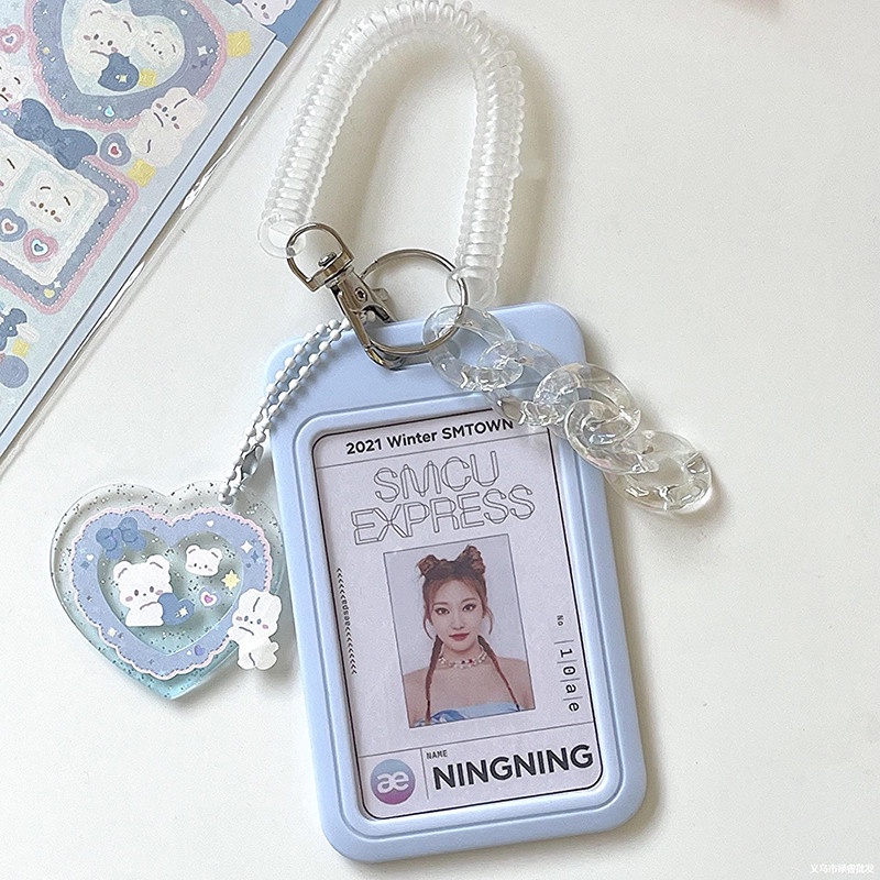 Disney Princess Retractable Buckle Clip Card Holder Horizontal Business  Badge Reel Clip Cardholder Doctor Nurse Hang credencial