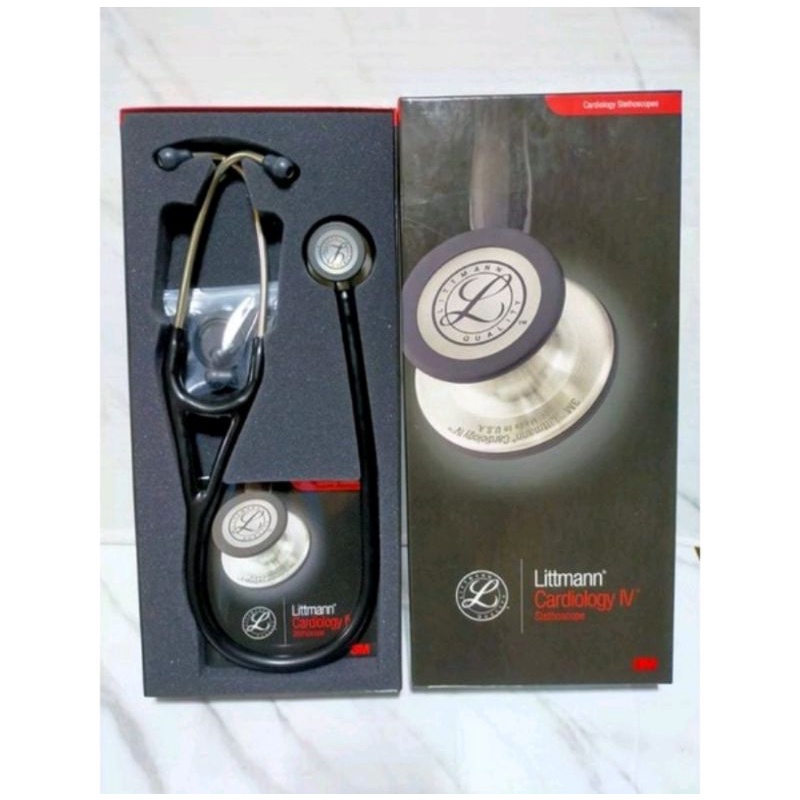 3M Littmann Cardiology IV Stethoscope, Black Tube, 6152 Shopee Singapore