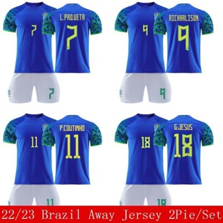 2022 Brazil Soccer Jerseys Paqueta Brazils Football Shirt Jesus