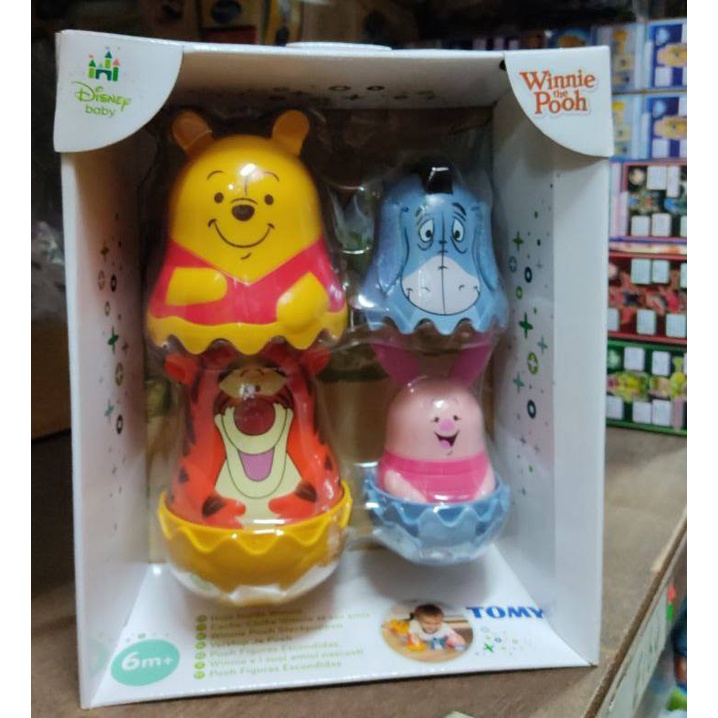 Tomy Disney Winnie The Pooh Stacking Russian Doll Style Toy Figures VGC Shopee Singapore