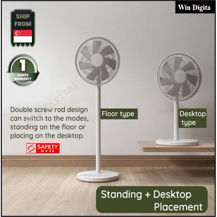 Xiaomi Mijia Mi Smart Standing Fan 2 Lite Air Cooling Fan 2lite Smart 