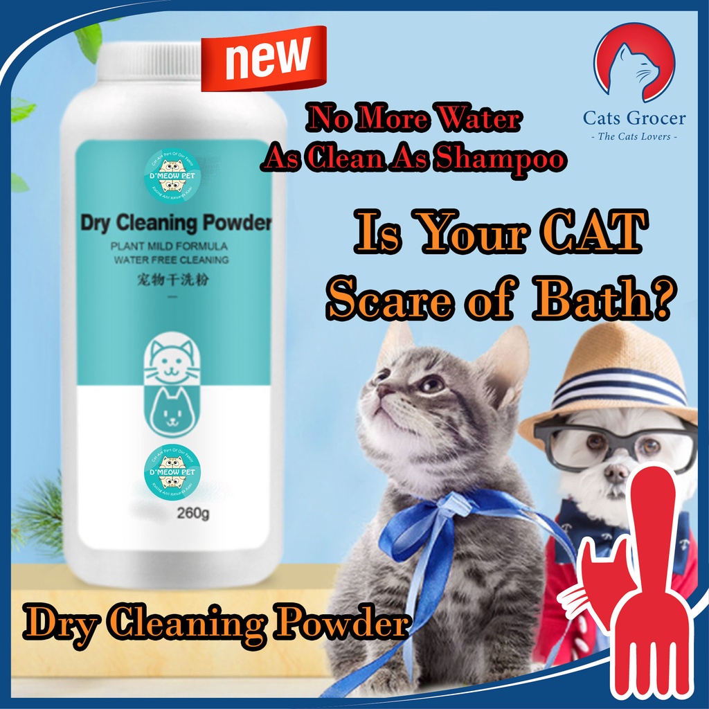 Deodorant Dry Cleaning Powder Cat Body Wash For Cat Afraid Of Water