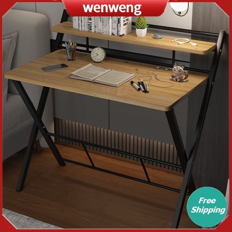 Wenweng Wenweng Folding Study Table Portable Simple Home Bedroom