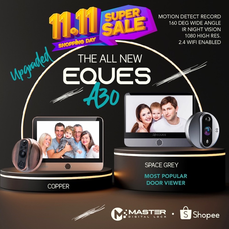 EQUES A27 DOOR VIEWER WITH INSTALLATION Shopee Singapore