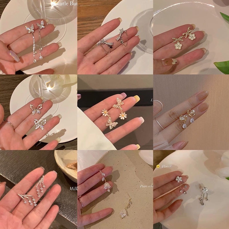 [?? Ship Within 36 Hours!!!] Korean Style Fashion Accessories Earrings EarClip EarHook Gold/Silver Plated Women Jewelry