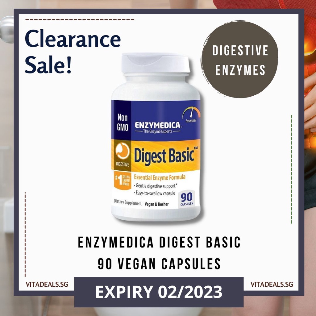 Clearance! Expiry End of Feb 2023 / Enzymedica Digestive Enzymes, 90