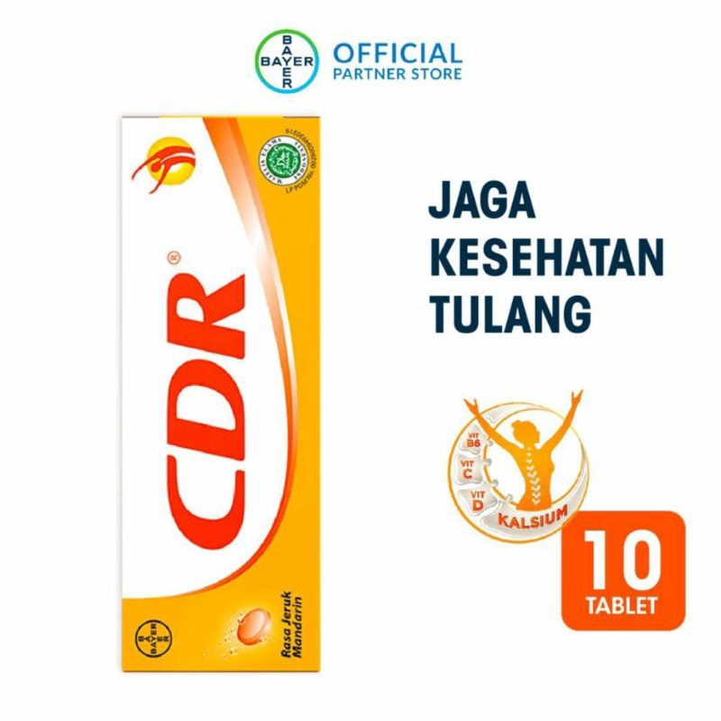 Cdr Orange Flavor Calcium Supplement 10 Tablets | Shopee Singapore