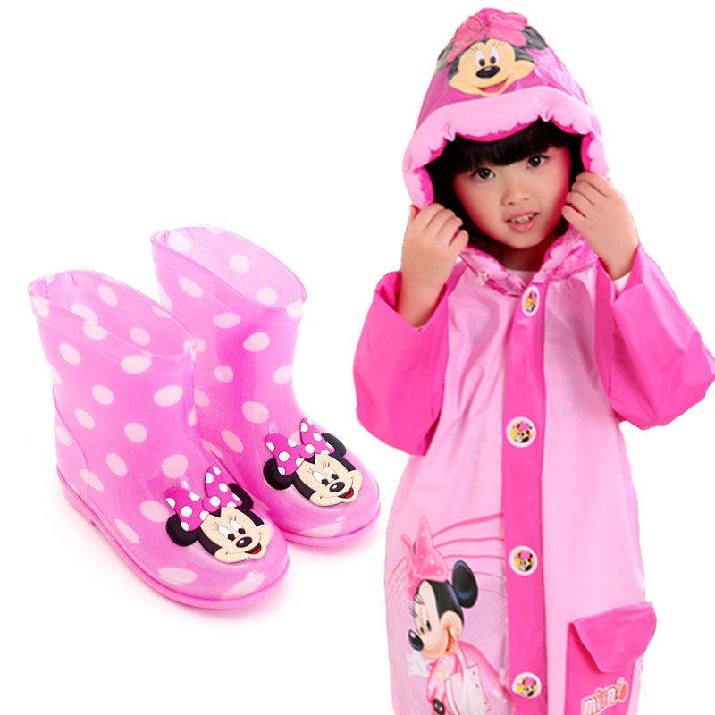 Minnie mouse rain boots and raincoat sale