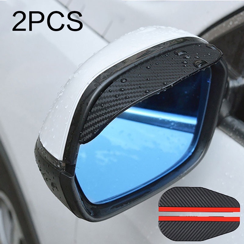 thumbnail image 2 of BESULEN Car Rear View Mirror Rain Visor Guard, 2 Pcs Black Rain Eyebrow For Side Mirror, Waterproof Auto Mirror Visor Smoke Guard Cover, Accessories For Most Car SUV Truck (Black 2 of 14