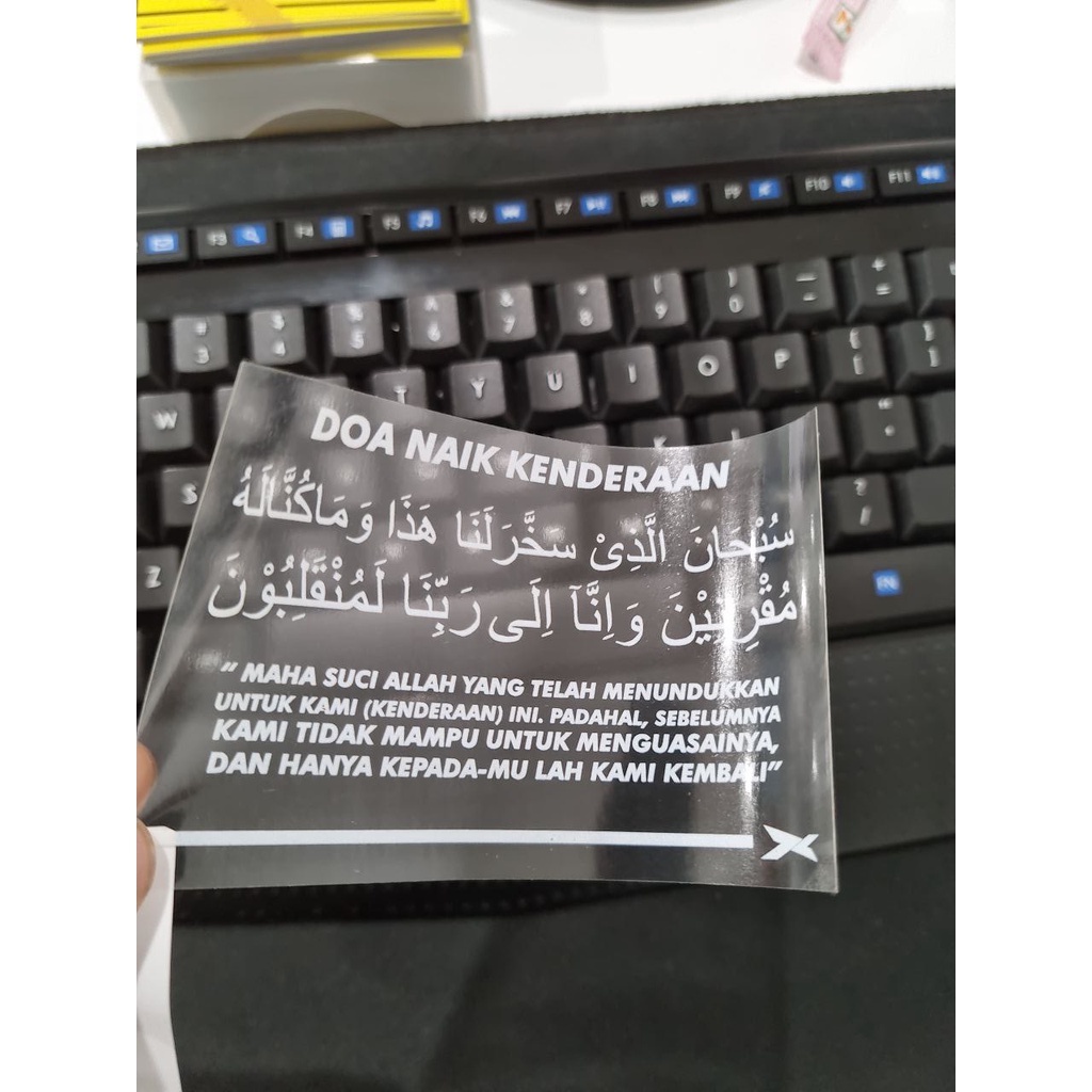 STICKER DOA NAIK KENDERAAN TRANSPARENT | Shopee Singapore