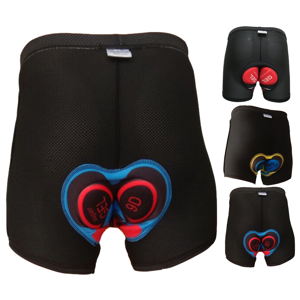 EdHigh Waist 3D Padded Cycling Underwear Women Men High Elastic Hip