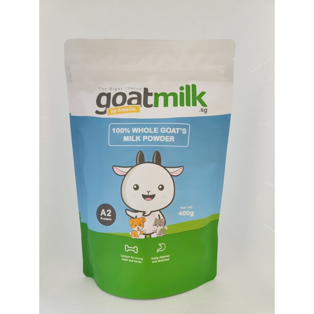 [EXPIRY 11/10/2025] Atasco 100 Whole Goat Milk Powder 400g for Pets