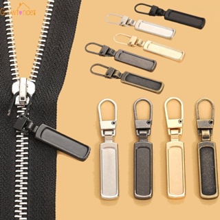6 Pieces Zipper Pulls Tab Replacement Zipper Repair Kit Metal Zipper Handle  Mend Fixer Backpack Zippers Extender Zipper Pull Tab for Luggage Suitcase  Backpack Bags Jacket Coat (Gold) 