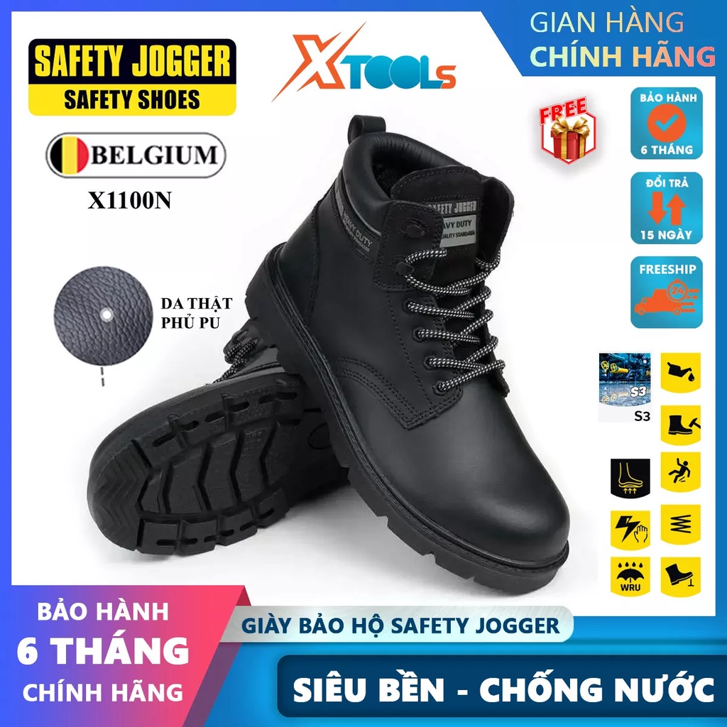 Jogger X1100N S3 SRC high quality cowhide men's safety shoes