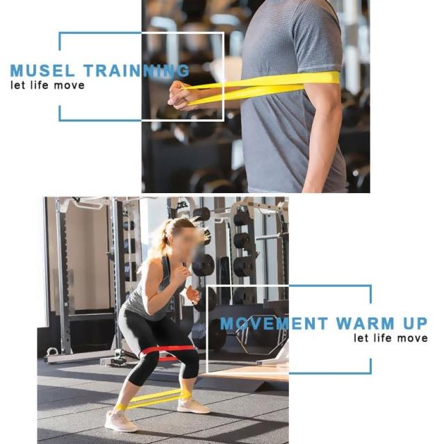 Oy Elastic Fitness Rubber/Band Loop Tension Rope Fitness Shopee Singapore