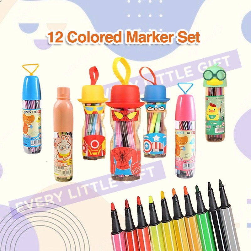 Superhero Dinosaur Rabbit Colored Marker for Children Birthday Goodie Bag (Min Purchase 10PCS)