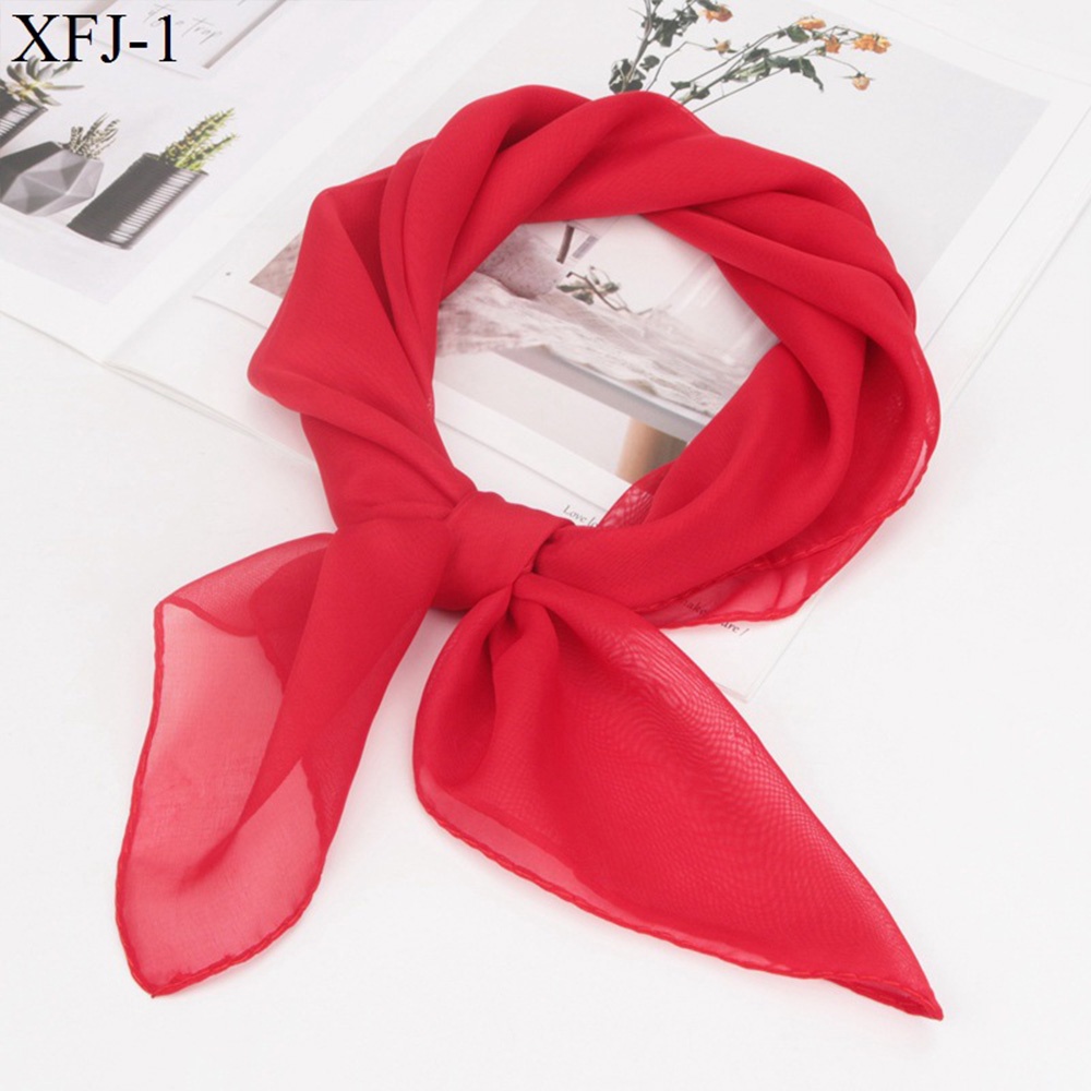 Red hot sale silk scarf