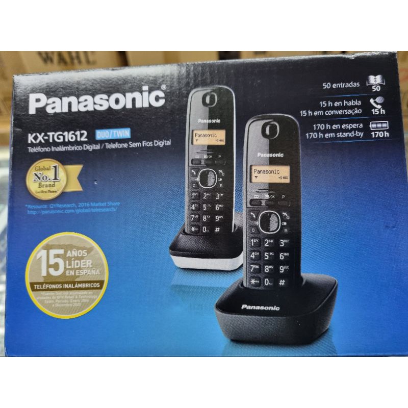 Panasonic KX-TG1612 Twin Digital Cordless Phones | Shopee Singapore