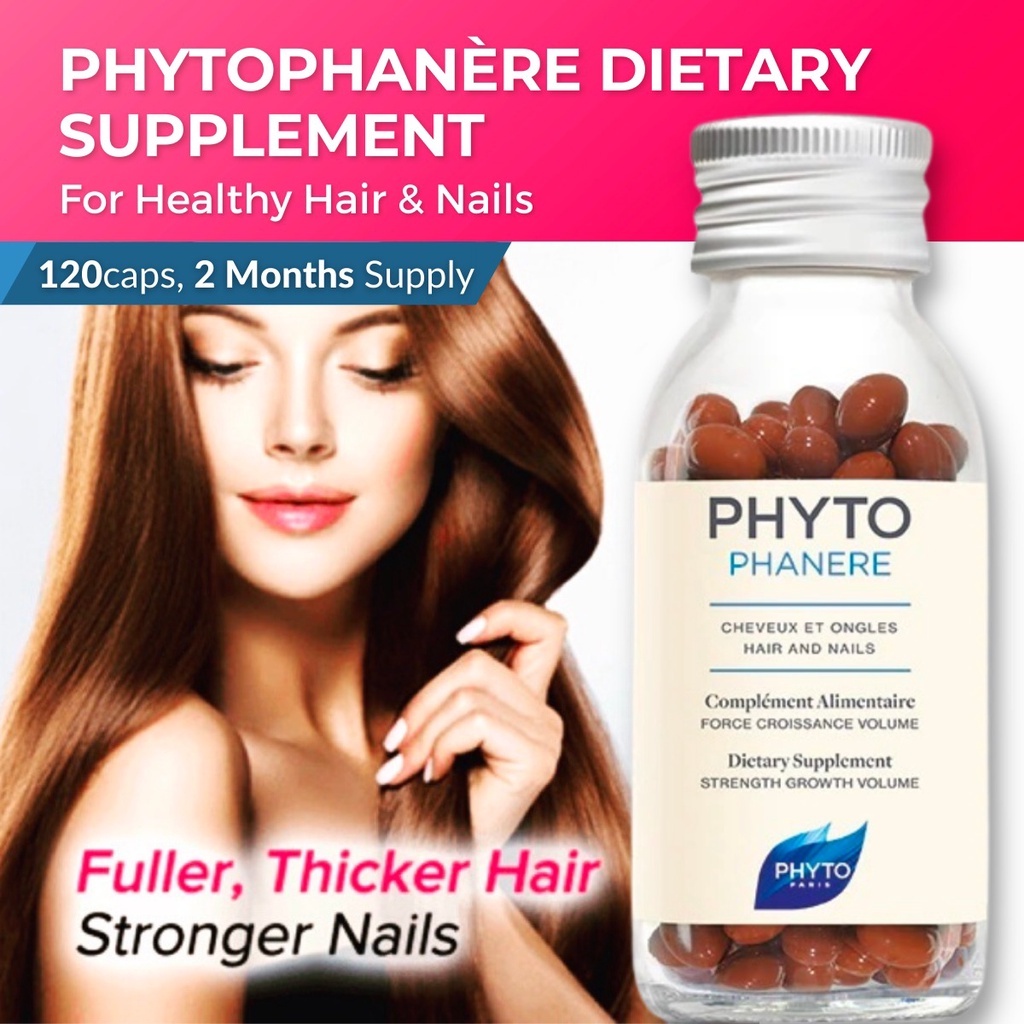 Phyto Phytophanere Dietary Supplement for Hair Nails and Skin 120 Caps