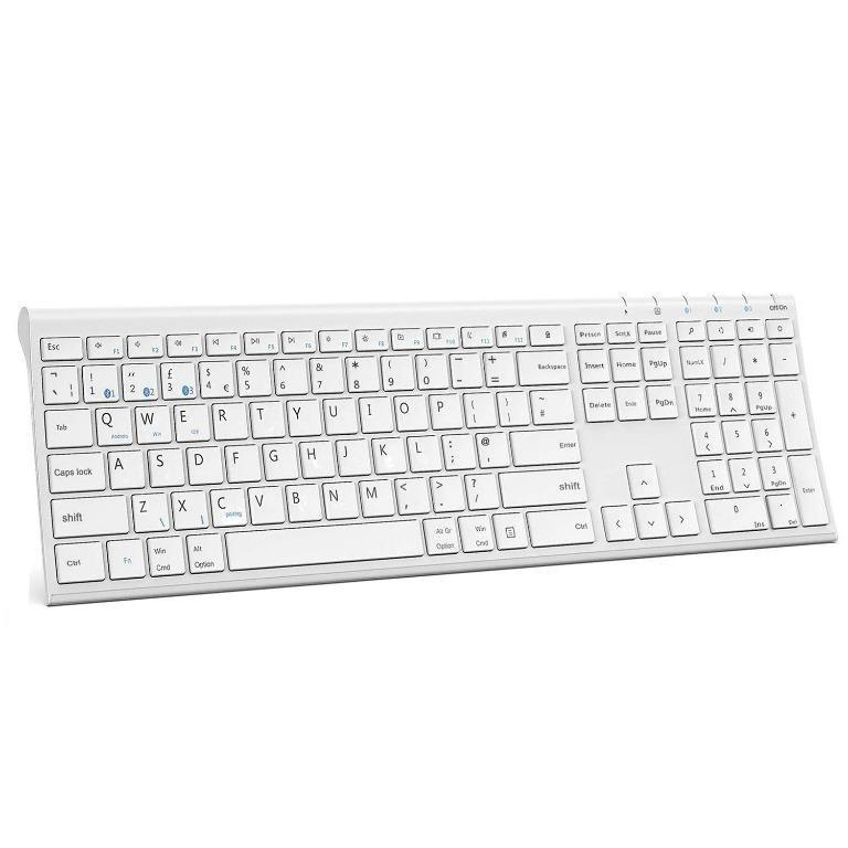 Jelly Comb Wireless Bluetooth Keyboard, Rechargeable Wireless Keyboard ...