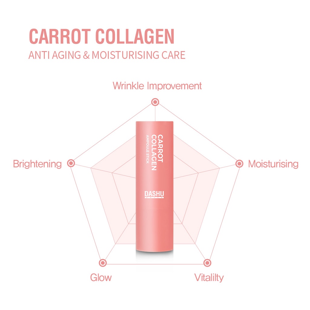 DASHU] Daily Carrot Collagen Ampoule Stick 13.6 g (Anti Wrinkle