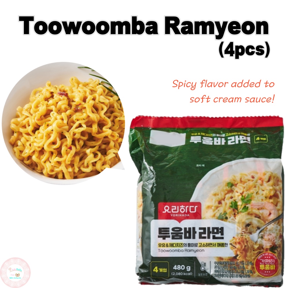 Yorihada Korean Toowoomba Ramyeon Noodles Korean Instant Noodles 130g X