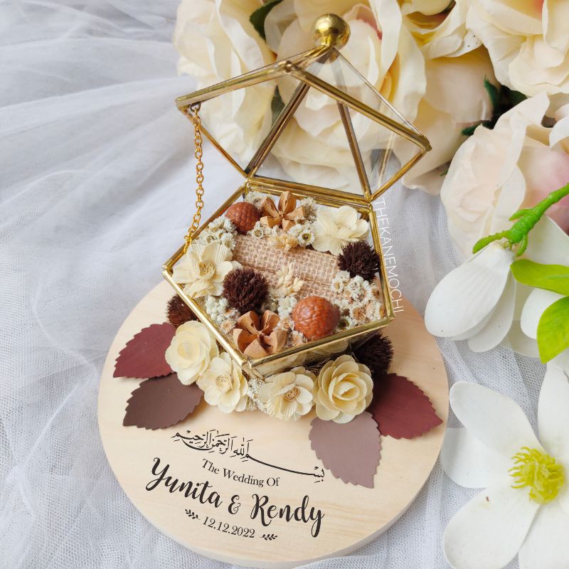 Ringbox Rustic Ring Bearer Rustic Rustic Glass Ring Box | Shopee Singapore
