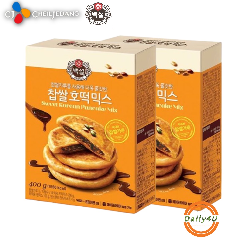 [CJ Beksul] Sweet Korean Mix, Hotteok Mix, 400g, Korean Glutinous Rice