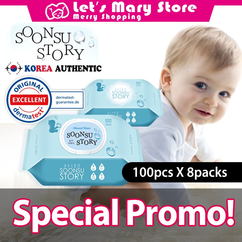 SoonSu Story baby wet wipes / EWG 1st grade / Korean Baby wipes wet