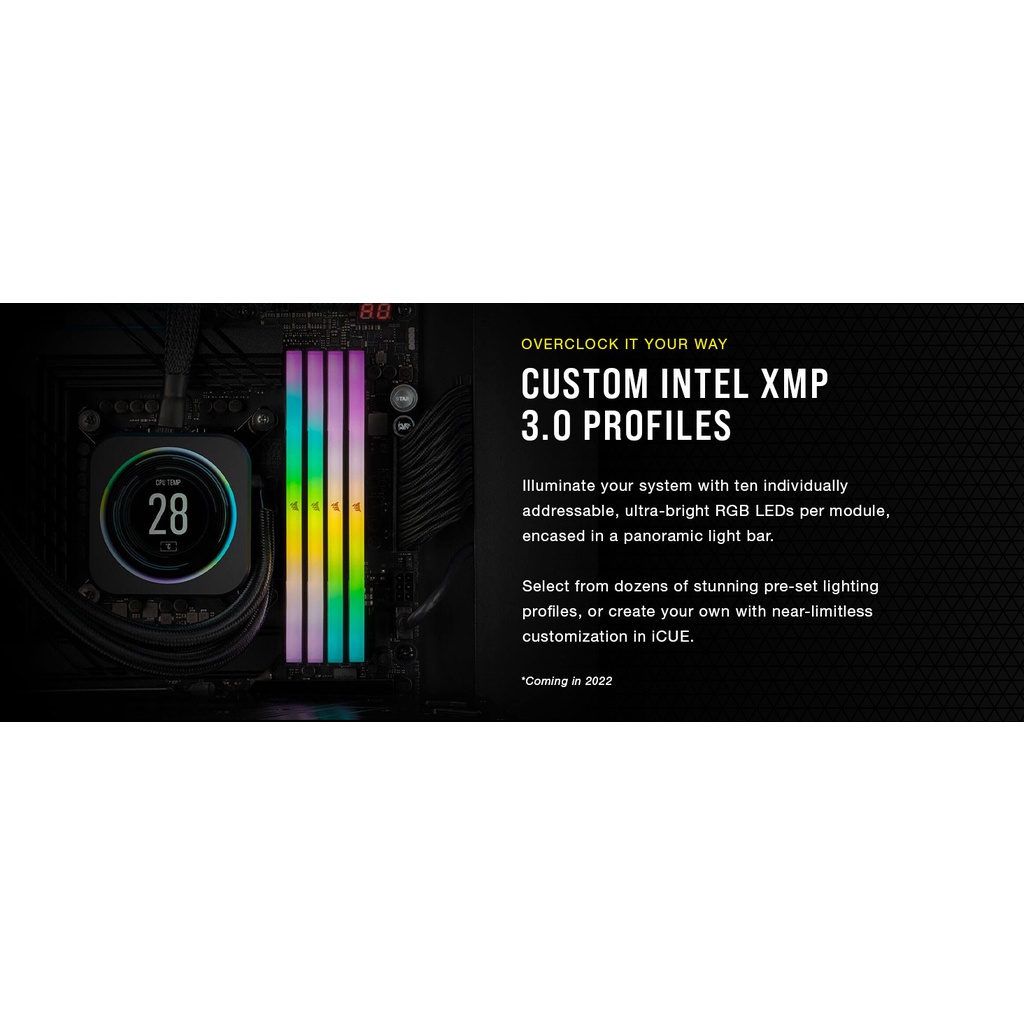 CORSAIR VENGEANCE RGB DDR5 64GB (2x32GB) DDR5 6000 MHz C40 1.35V