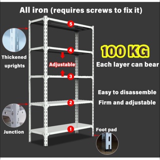 5 Tier Heavy Duty Boltless Adjustable Racks Steel Storage Shelf Warehouse  Garage Units Shelving Metal Storage Shelves Rack - China Storage Rack,  Metal Rack