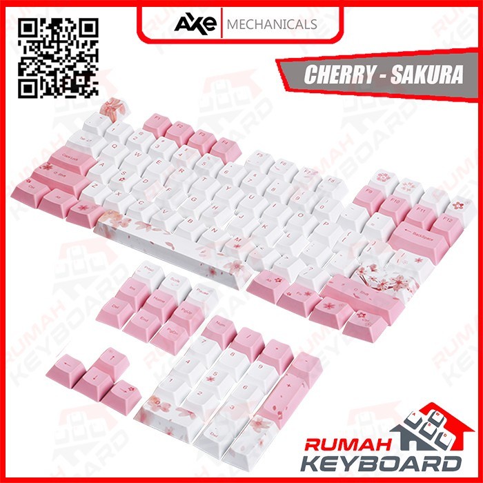 Keycap - KEYCAPS - CHERRY - SAKURA - PBT - DYE SUB - 122 KEYS | Shopee ...