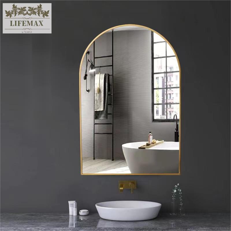[SG Seller]Wall hanging art Mirror Bathroom Mirror arch makeup Mirror dressing Mirror toilet