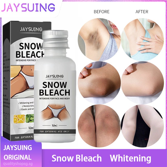 Jaysuing 30ml Snow Bleach Cream Private Part Underarm Whitening Lotion