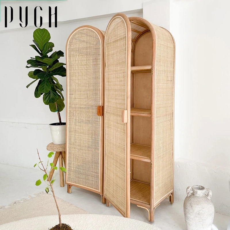 PYGH Rattan Password Home Stay Small Family Bedroom Retro Japanese Ins ...