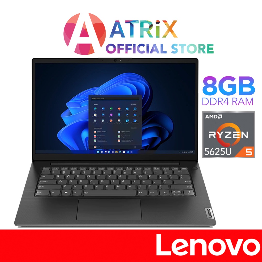 【Express Delivery】Lenovo V14 | 14 FHD (1920x1080) | Ryzen 5 5625U | 8GB RAM | 256GB/512GB SSD | Win11 Pro |