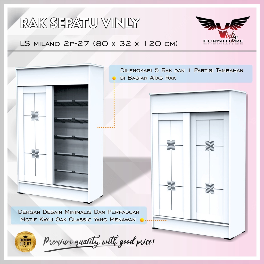 PUTIH Courier] Shoe Rack/Shoe Door Shoe