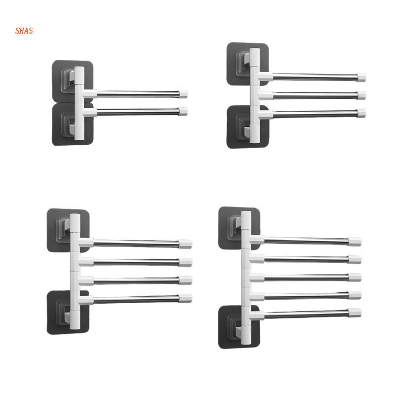 Shas Swivel Towel Bar Bathroom Towel Holder Wall-Mounted Swing Out ...