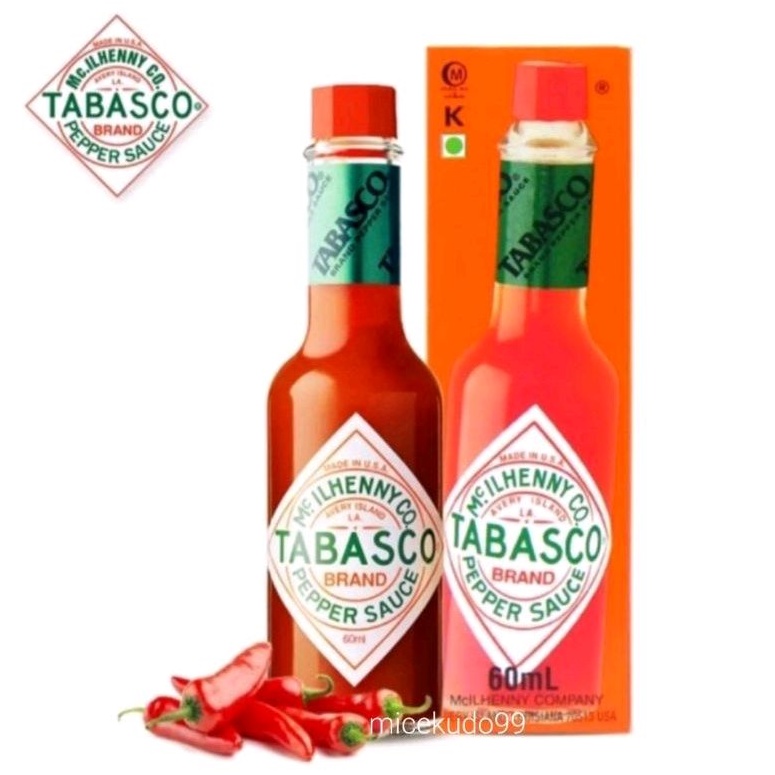 Tabasco PEPPER SAUCE 60ML ORIGINAL TOBASCO RED PAPPER SAUCE SAUCE