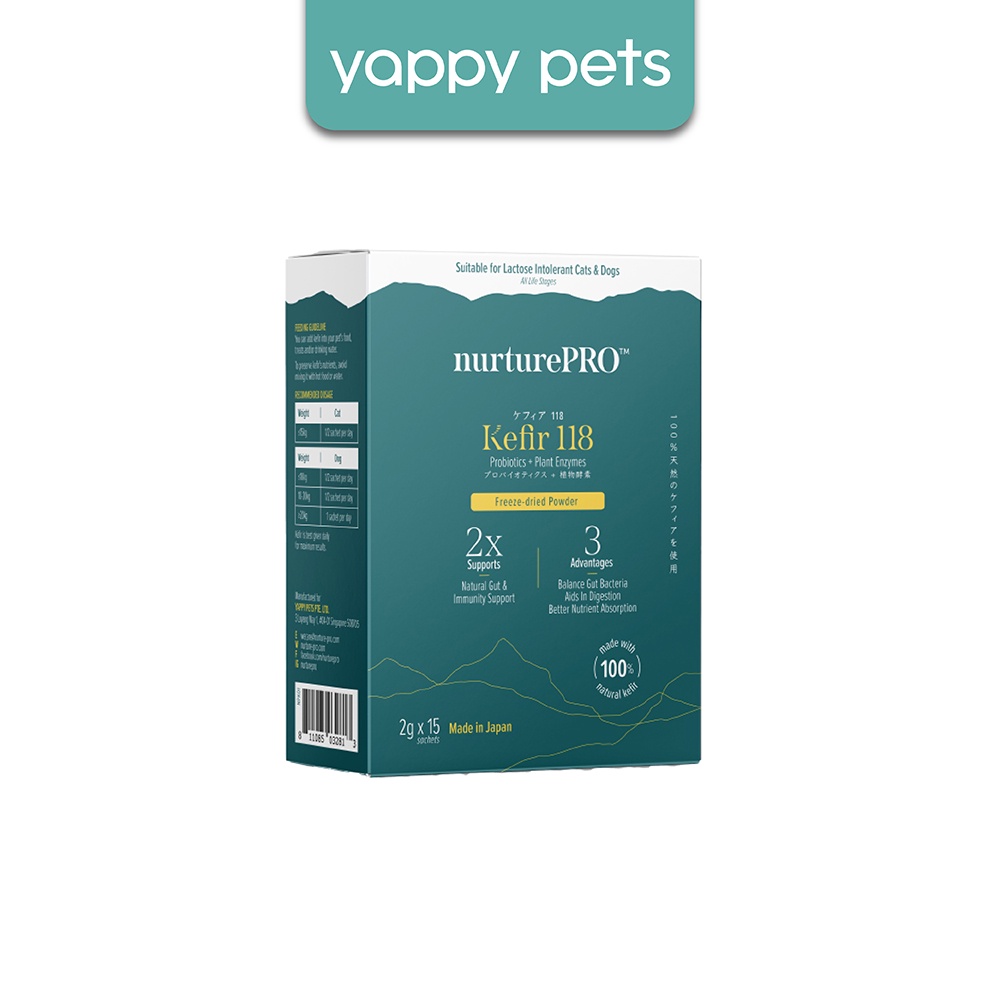 NurturePRO Kefir 118 For Dog & Cat (2g x 15s) | Freeze-dried Powder,  Probiotics, Dog Supplements Vitamin | Shopee Singapore