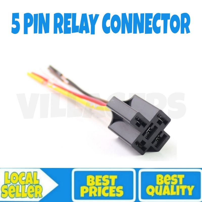 5 PIN AUTOMOTIVE RELAY SOCKET CONNECTOR 4 PIN RELAY CONNECTOR RELAY
