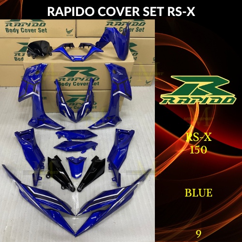 Rapido Body Cover Set Rsx Rs X Blue Sticker Tanam Airbrush