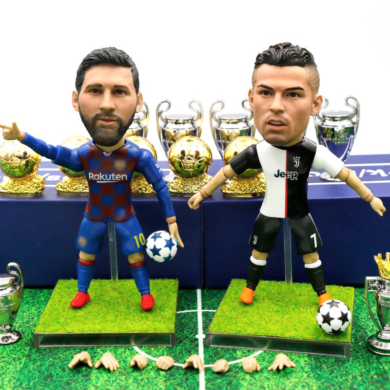 YT1 World Cup Qatar Football Star Action Figure Messi CR7 Neymar Suarez ...