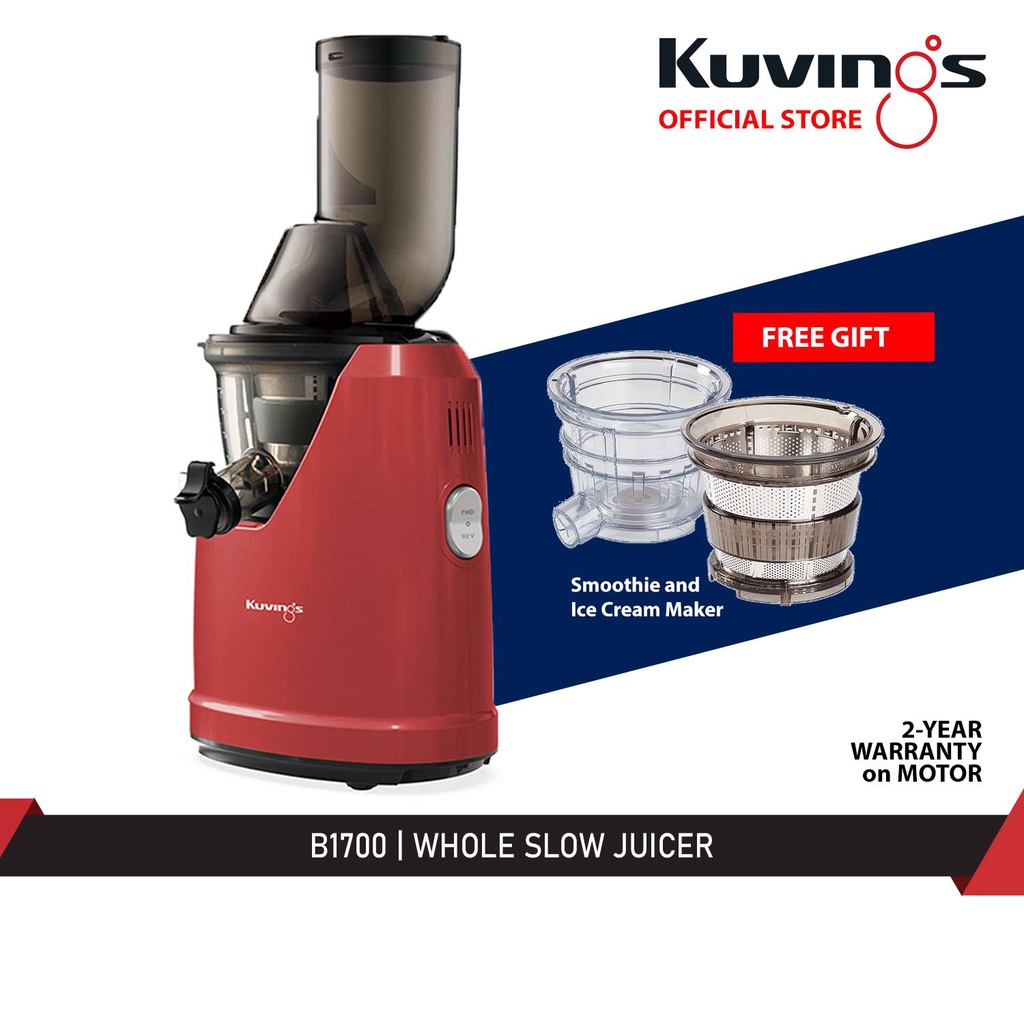 Kuvings B1700 Whole Slow Juicer with 76mm Wide Feeding Tube